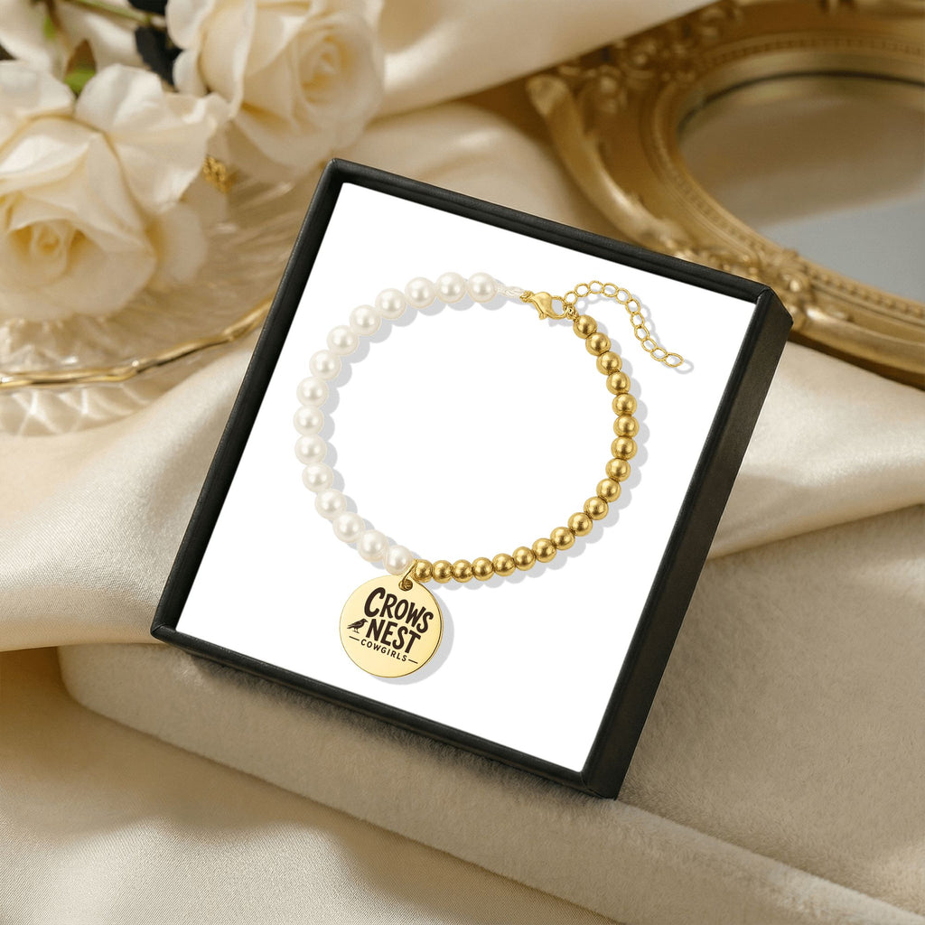 Crow’s Nest Cowgirls Pearl & Gold Bracelet