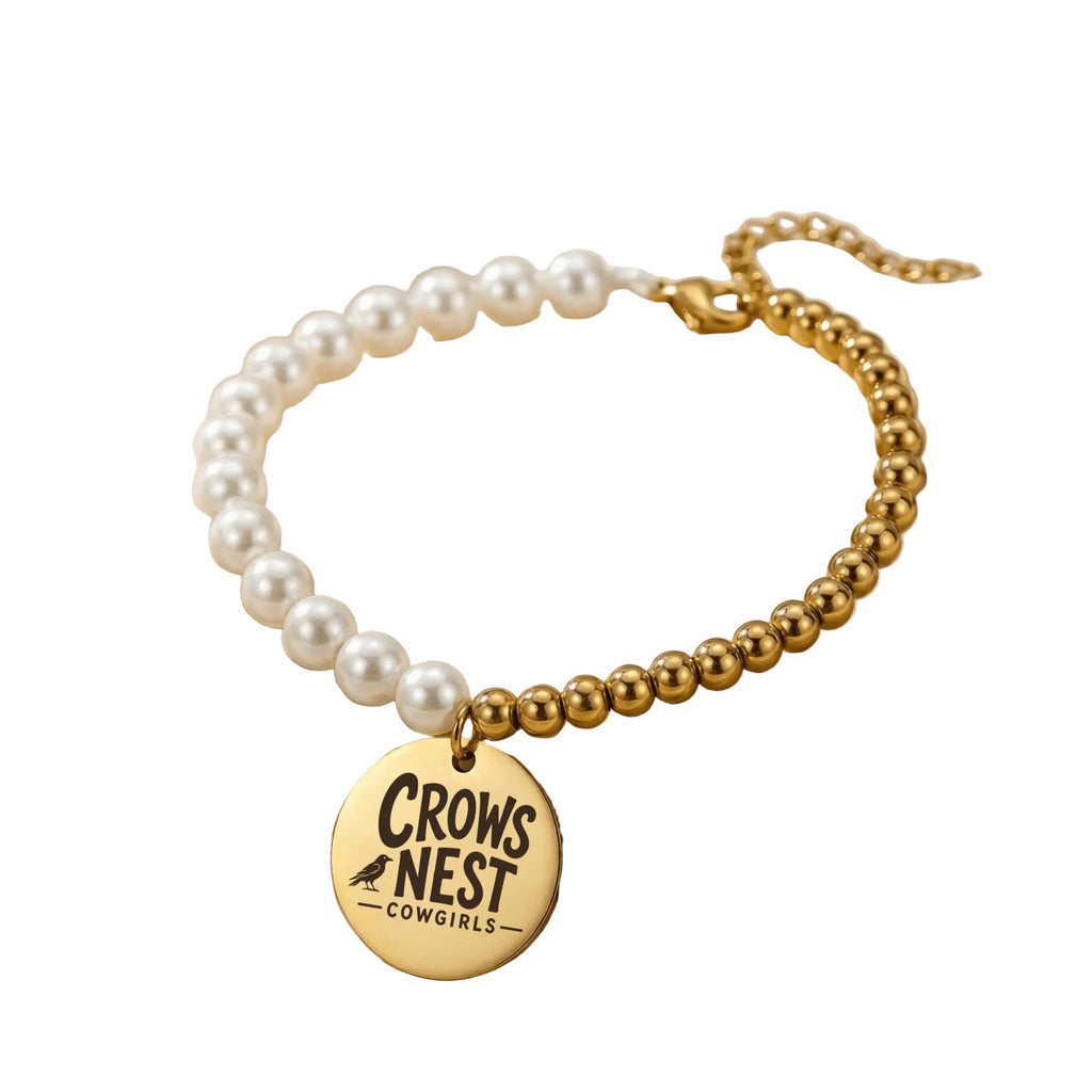 Crow’s Nest Cowgirls Pearl & Gold Bracelet