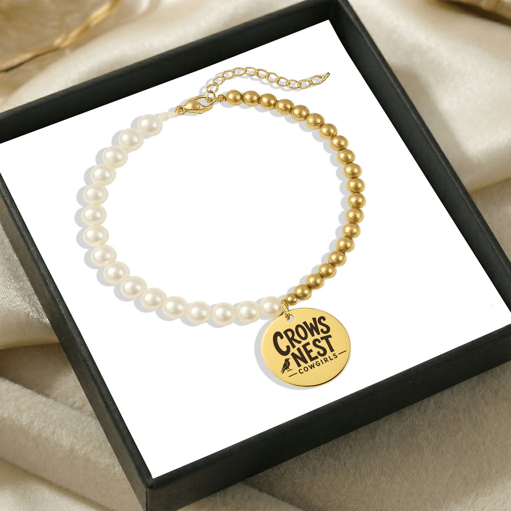 Crow’s Nest Cowgirls Pearl & Gold Bracelet