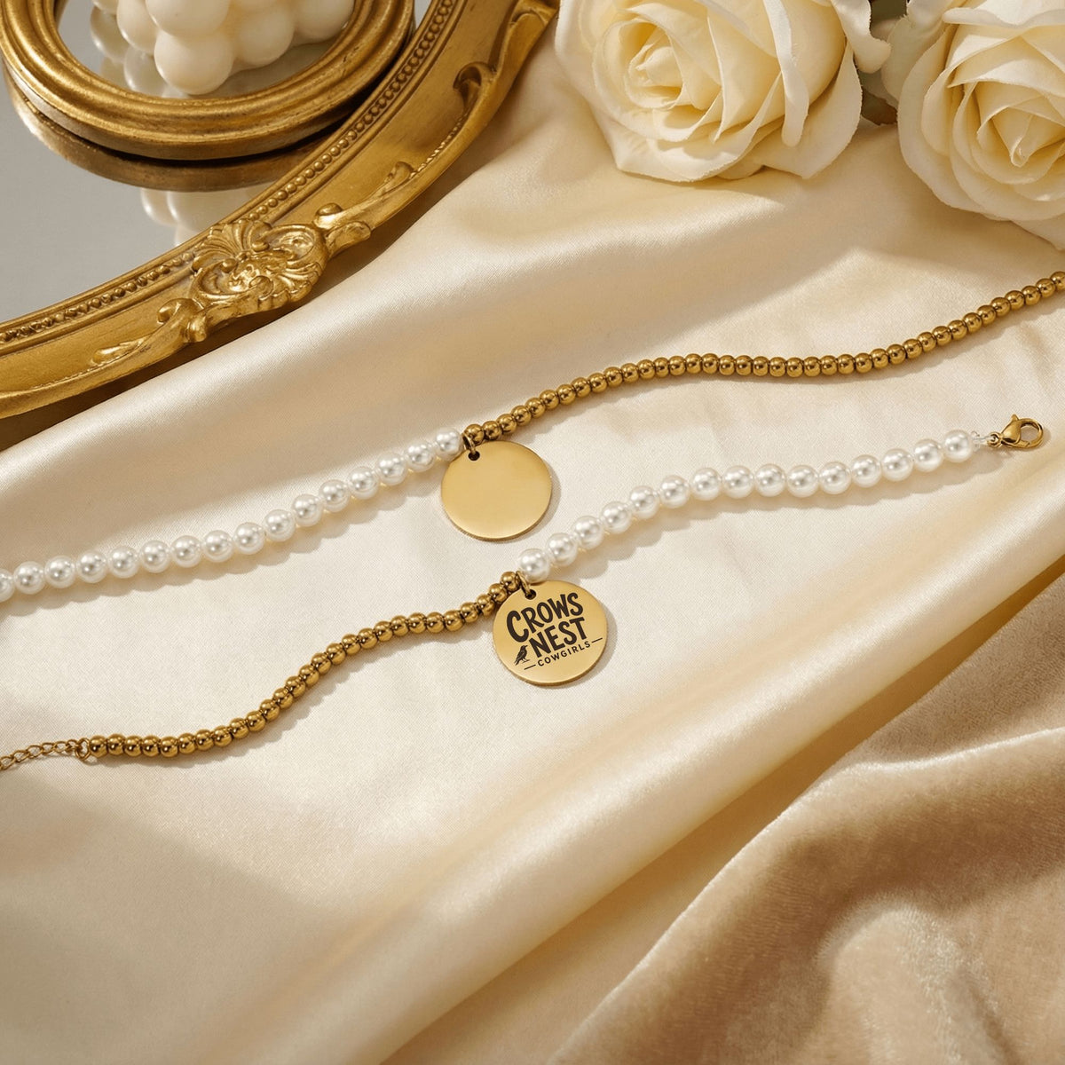 Crow’s Nest Cowgirls Pearl & Gold Bracelet