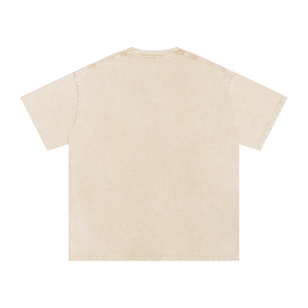 Crows Nest Snow Washed Oversized Cotton T-Shirt